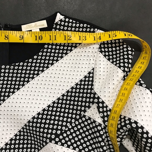 Shoshanna black & white fitted dress size 6 - Picture 6 of 8
